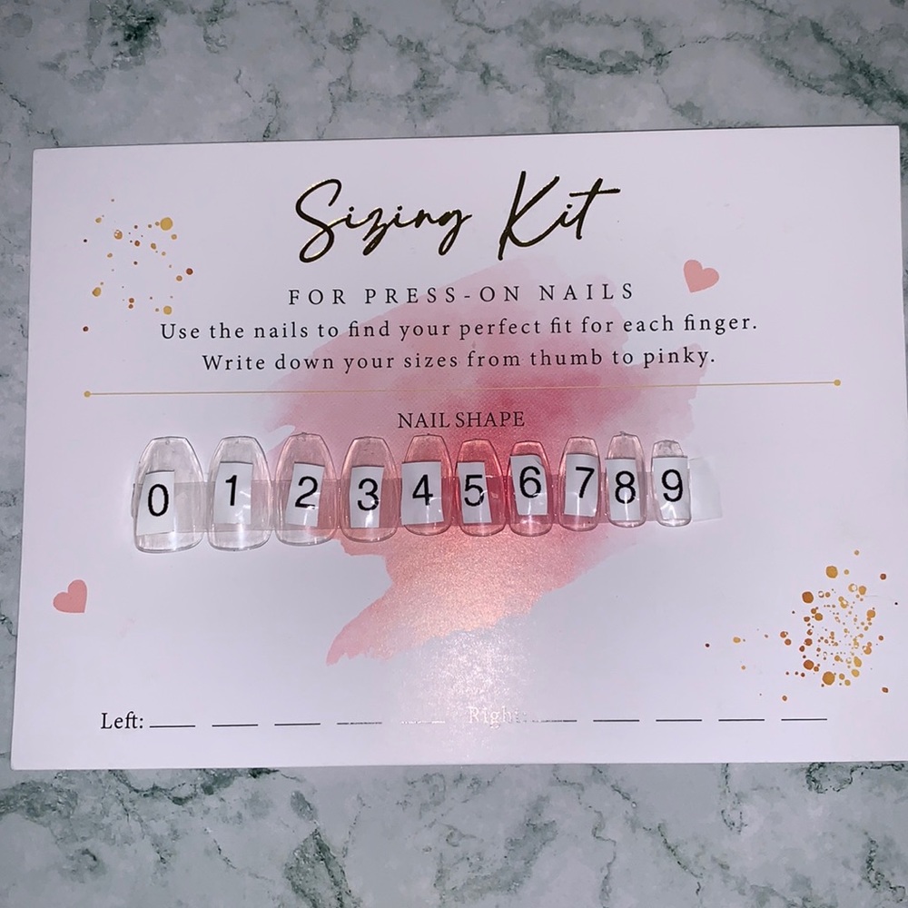 Small coffin sizing kit
